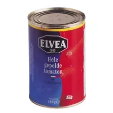 Tomates entieres pelees 400g Elvea