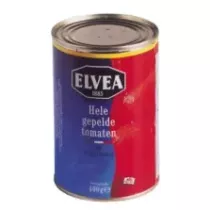 Tomates entieres pelees 400g Elvea