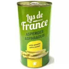 Asperges pelees entieres 800g Lys de France