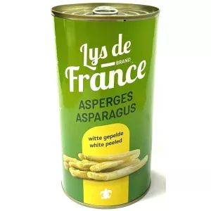 Asperges pelees entieres 800g Lys de France