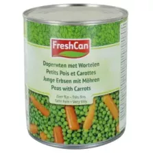 Petits pois et carottes tres fins 850ml Freshcan
