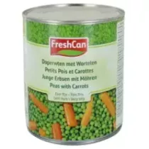 Petits pois et carottes tres fins 850ml Freshcan