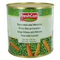 Petits pois et carottes tres fins 2,65L Freshcan