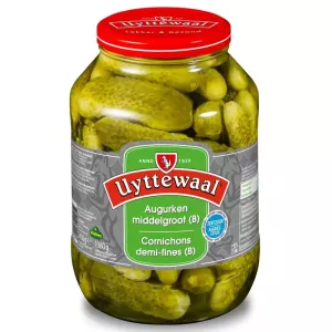 Cornichons aigre-doux categorie B 2,65L 2,45kg Uyttewaal