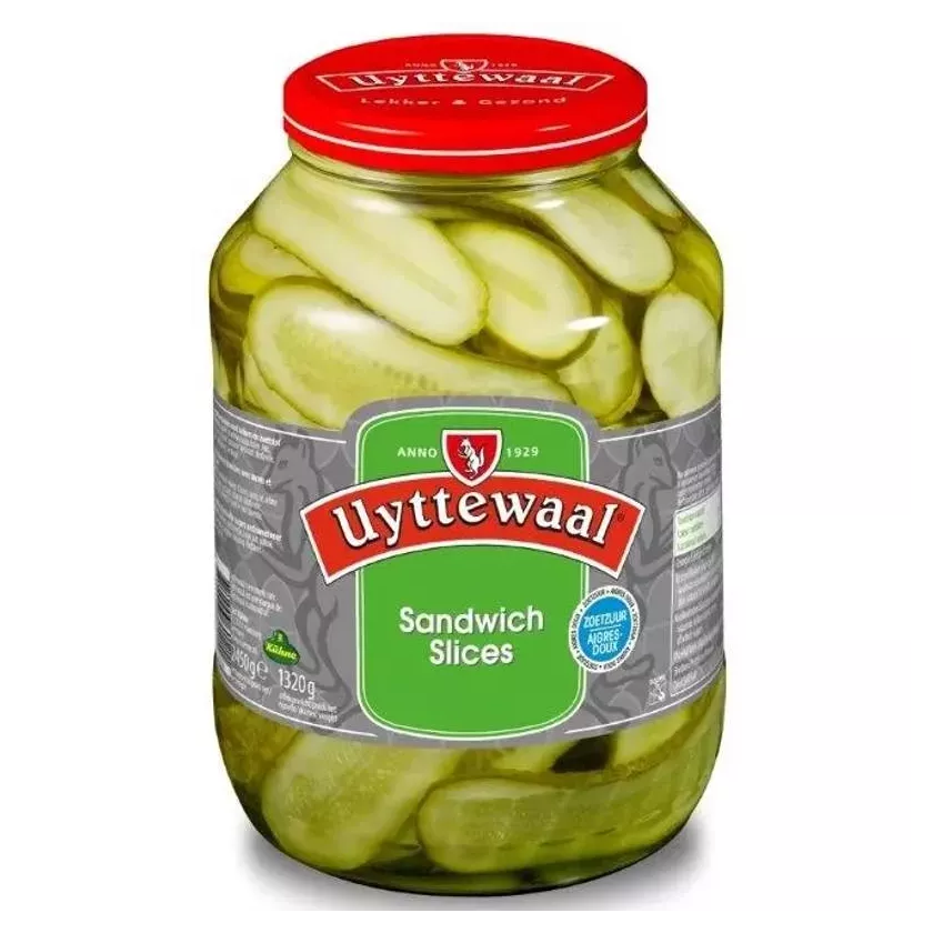 Cornichons sandwich slices 2,65L 2,45kg Uyttewaal