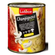 Champignons emincés 2,55kg Lutece jaune