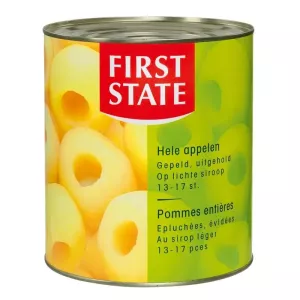 Pommes entieres evidees sirop 2,85kg First State