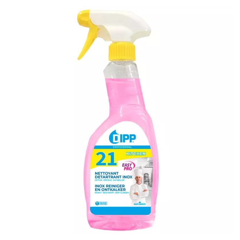 Nettoyant inox et detartrant 21 DIPP spray Easy Pro