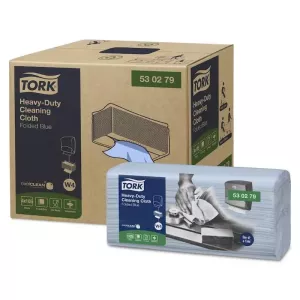 Tork cloth 530 fold blue pre W4-530279