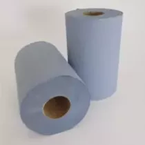 Mini rouleau papier essuie bleu avec tube 120mx20cm PrimesLab