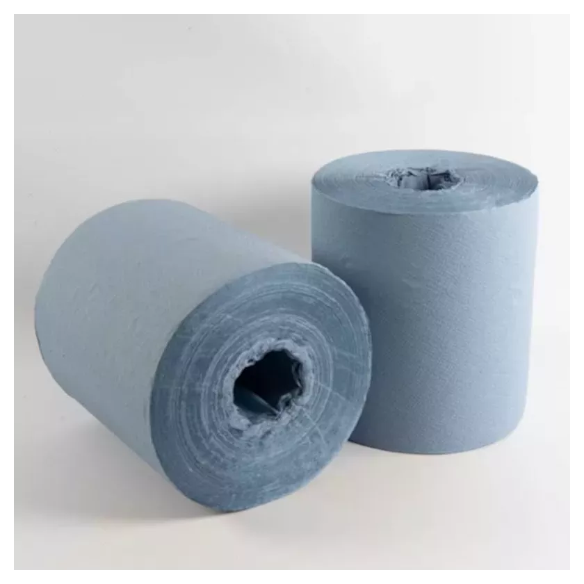 Midi rouleau papier essuie bleu sans tube 300mx20cm PrimesLab