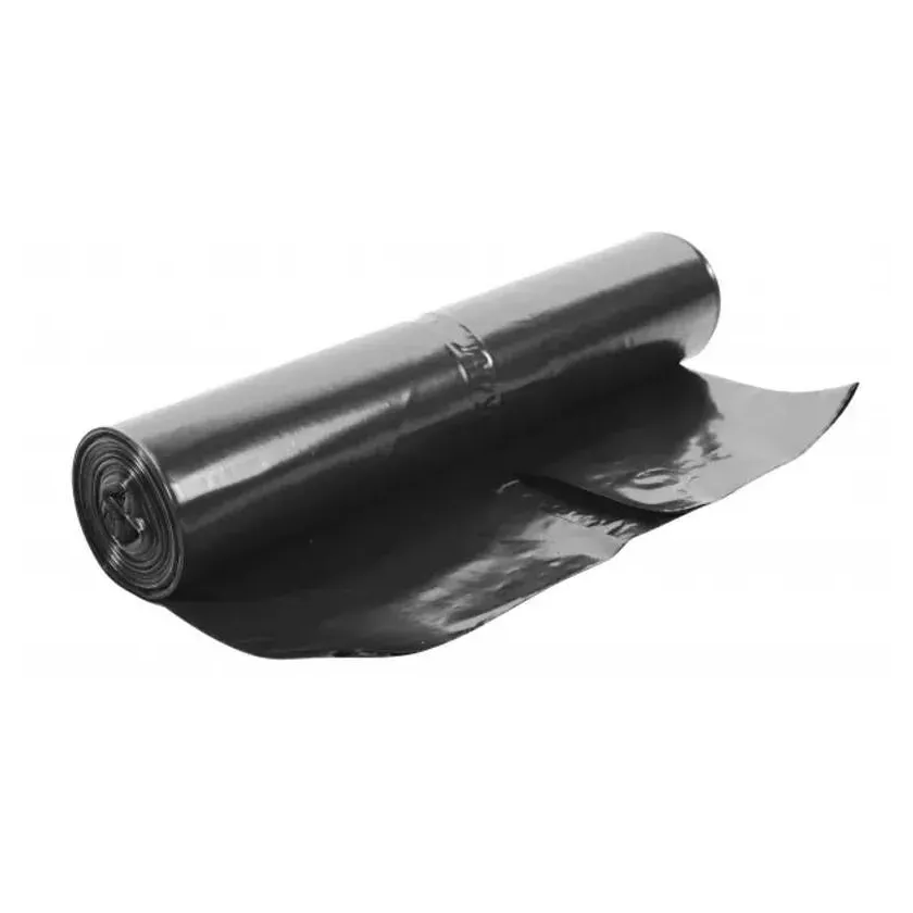 Sacs poubelles 120L 50my 70x110cm LDPE noir 10 rouleaux 25 pieces