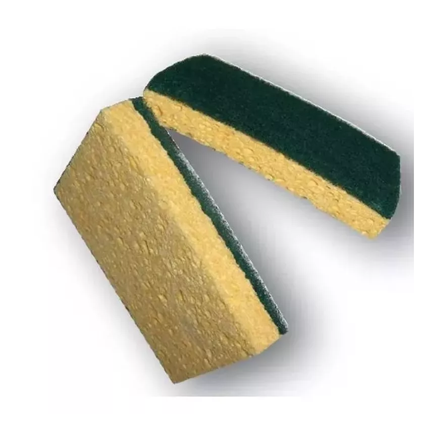 Eponge vegetale jaune-vert