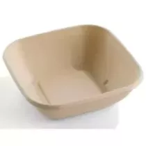 Pulp square bowl 750ml 170x170x50mm Sabert ECO
