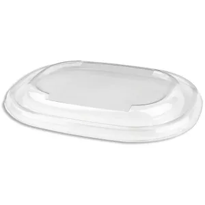 RPET couvercle pulpe ravier 620ml ovale 195x150mm transparent Sabert bepulp