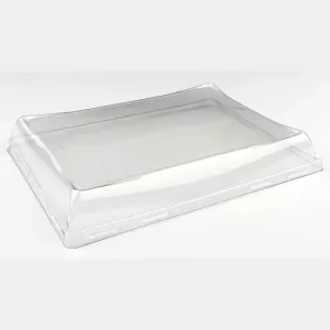 PET couvercle PET plat 160x220mm rectangle transparent Sabert Pagoda