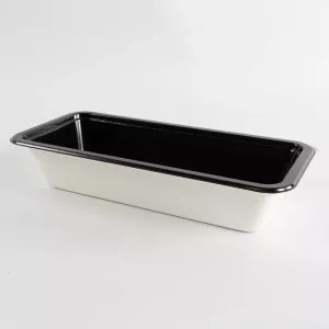 Barquette papier/PET noire 227x105x45mm