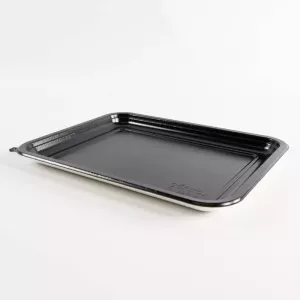 Barquette papier/PET noire 227x178x15mm