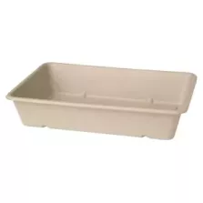 Ravier bagasse brun 1200ml 230x155x46mm Duni 177010