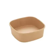Bol carre carton/PE 400ml 130x130x43mm