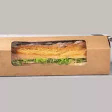 Boite sandwich avec fenetre 290x70x70mm