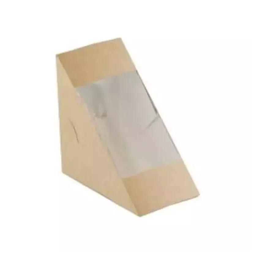 Sandwichbox kraft brun plus fenetre