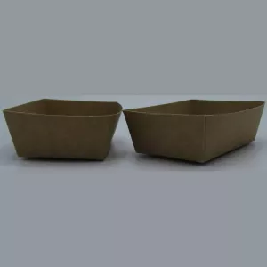 Ravier carton brun 120x70x45mm ECO