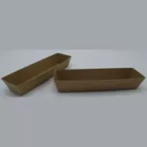 Ravier carton A16 brun 185x40x35mm ECO