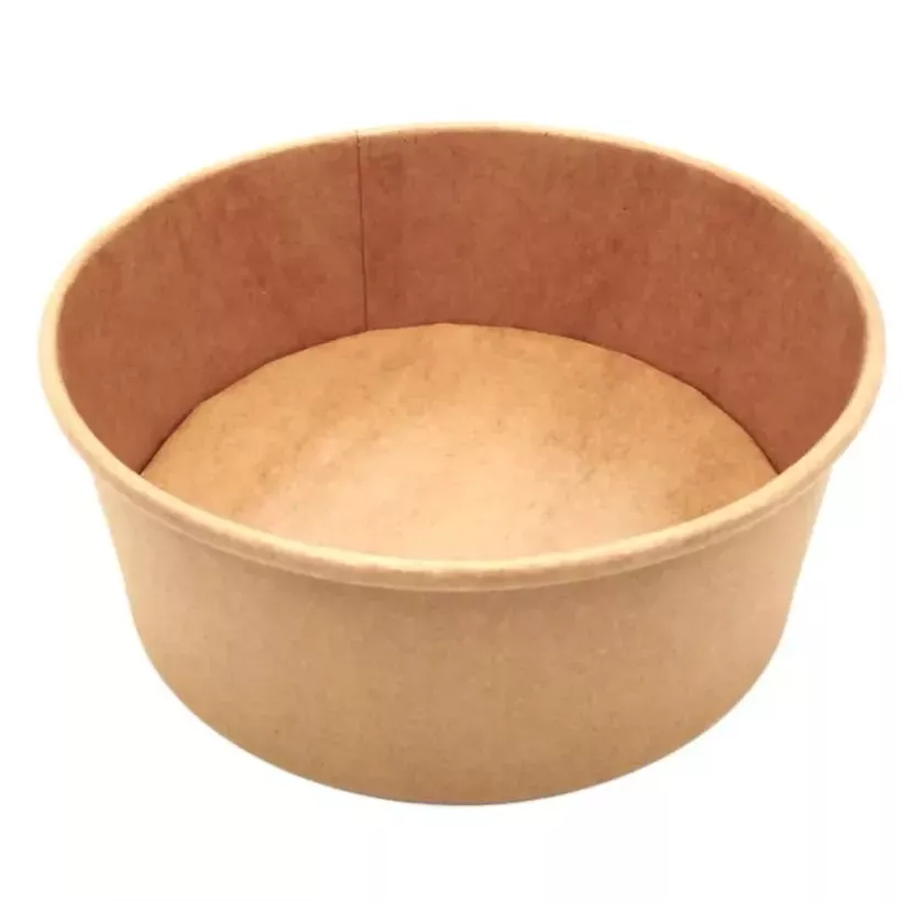 Bol carton/PE 1090ml brun d168x64mm ECO