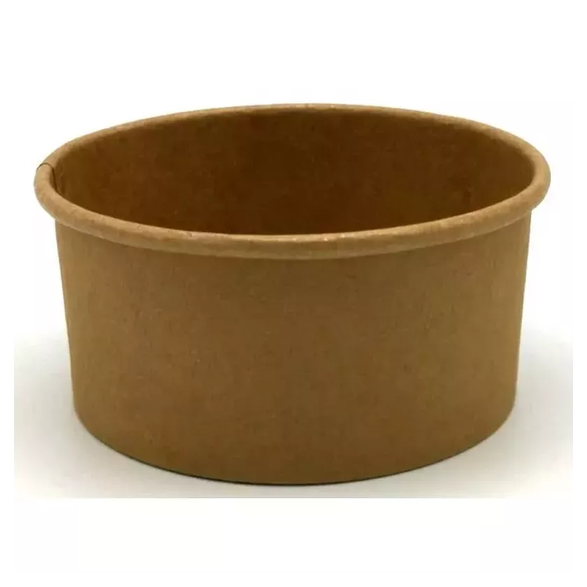 Bol carton/PE 250ml brun d100x46mm ECO