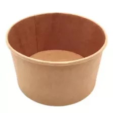 Bol carton/PE 1000ml brun d148x78mm ECO