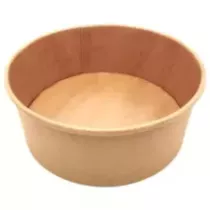 Bol carton/PE 1300ml brun d184x70mm ECO