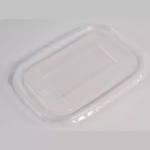 RPET couvercle carton PE ravier transparent 500-750-1000ml rectangulaire