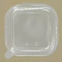 PP couvercle carton PE ravier transparent 750-1000-1200-1400ml carre