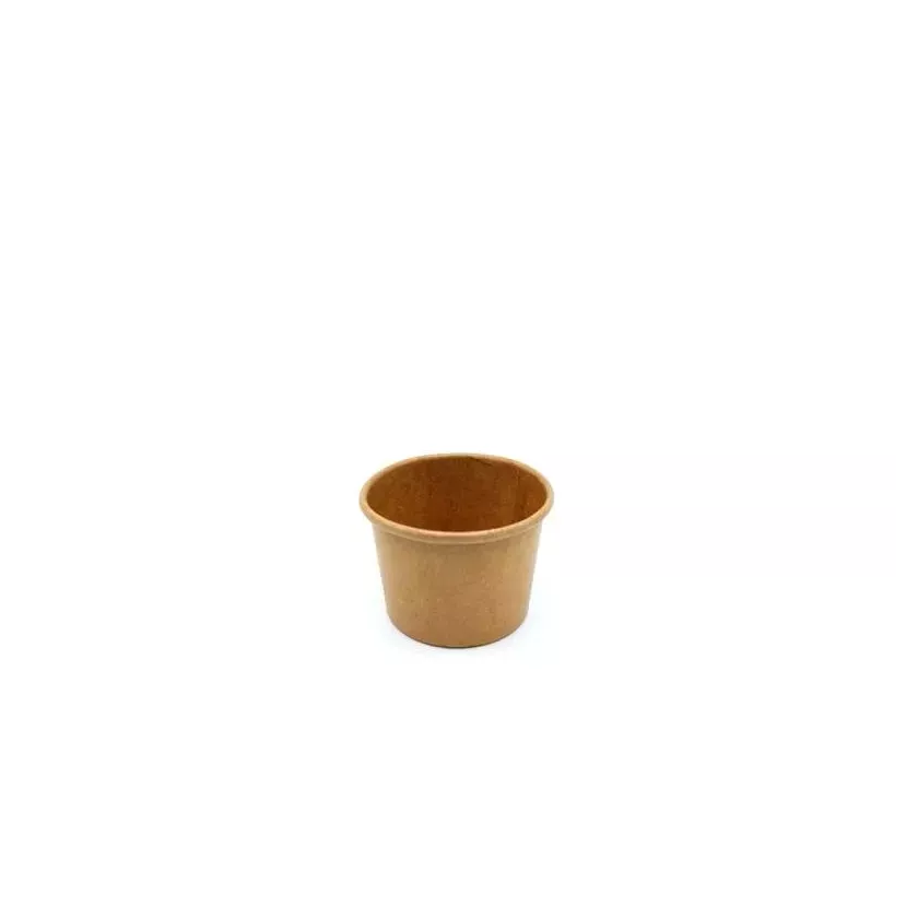 Gobelet carton/PE 60ml brun d56x38mm