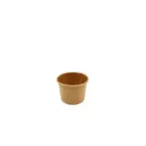 Gobelet carton/PE 120ml brun d75x62mm