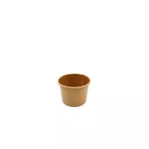 Gobelet carton/PE 120ml brun d75x62mm