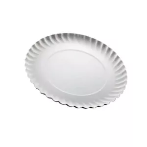 Assiette carton ronde blanche 19cm
