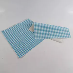 Papier duplex 32x32cm Vichy bleu JM