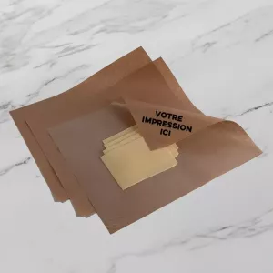 Duplex Sapporo imprime 32x40cm 50g kraft brun