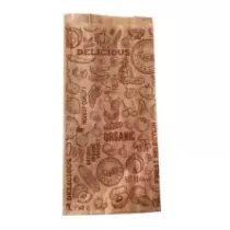 Papier sac kraft brun ficele 310x140mm demi-kilo imprime