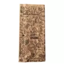 Papier sac kraft brun ficele 410x180mm 2kg imprime