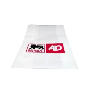 Sac papier imprime 50g 12 poches blanc 410x220x(2x55)mm Delhaize