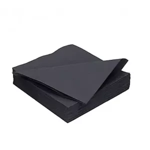 Serviettes 2 couches noir Duni 151803 33x33cm