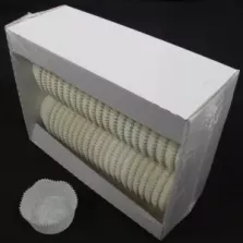 Cuvettes d40mm blanches h25mm