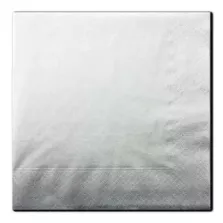 Serviettes 2 couches blanc 33x33cm