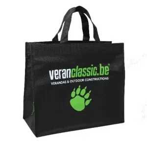 Sac non-tisse imprime 400x350+200mm avec renforcement 3 couleurs