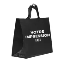 Sac PP tisse imprime 420x350+190mm 1 couleur 2 faces