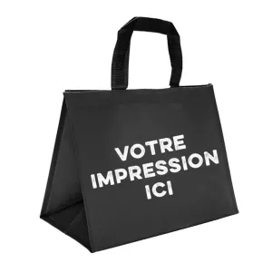 PP sac isotherme tisse pyramide imprime 400x300+200mm 1 couleur 1 face