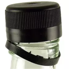 Couvercle flacon APET 500ml noir a charniere cachete